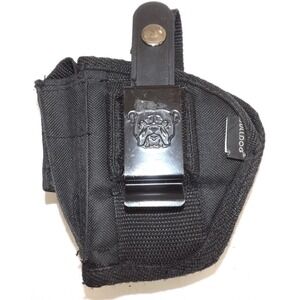 Bulldog SIZE 30 Gun Holster with Extra-Magazine Holder Black -  AMBIDEXTEROUS